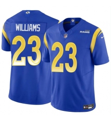 Men's Los Angeles Rams #23 Kyren Williams Blue 2024 Vapor Untouchable Stitched Football Jersey