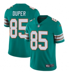Youth Nike Miami Dolphins #85 Mark Duper Aqua Green Alternate Vapor Untouchable Limited Player NFL Jersey