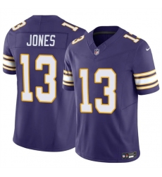 Men's Minnesota Vikings #13 Daniel Jones Purple 2023 F.U.S.E. Throwback Vapor Untouchable Limited Stitched Jersey