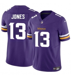 Men's Minnesota Vikings #13 Daniel Jones Purple 2024 F.U.S.E. Vapor Untouchable Limited Stitched Jersey