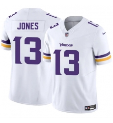 Men's Minnesota Vikings #13 Daniel Jones White 2024 F.U.S.E. Vapor Untouchable Limited Stitched Jersey