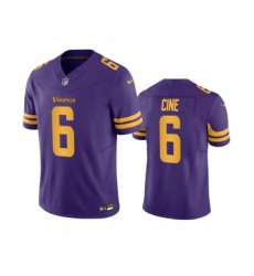 Men's Minnesota Vikings #6 Lewis Cine Purple 2023 F.U.S.E. Color Rush Stitched Jersey