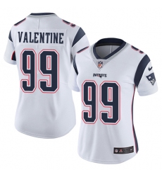 Women's Nike New England Patriots #99 Vincent Valentine White Vapor Untouchable Limited Player NFL Jersey