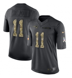 Youth Nike New England Patriots #11 Julian Edelman Limited Black 2016 Salute to Service NFL Jersey Youth Nike New England Patriots #11 Julian Edelman Limited Black 2016 Salute to Service NFL Jersey