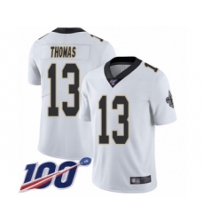 Men's New Orleans Saints #13 Michael Thomas White Vapor Untouchable Limited Player 100th Season Football Jersey