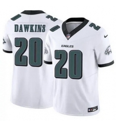 Men's Philadelphia Eagles #20 Brian Dawkins White F U S E Stitched NFL Jersey