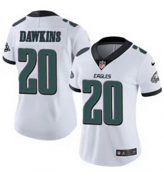 Women Philadelphia Eagles #20 Brian Dawkins White F U S E Stitched NFL Jersey