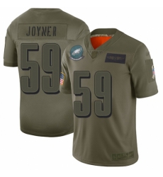 Youth Philadelphia Eagles #59 Seth Joyner Limited Camo 2019 Salute to Service Football Jersey