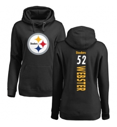 NFL Women's Nike Pittsburgh Steelers #52 Mike Webster Black Backer Pullover Hoodie