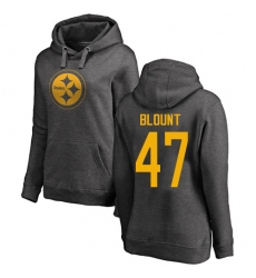 NFL Women's Nike Pittsburgh Steelers #47 Mel Blount Ash One Color Pullover Hoodie