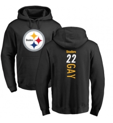 NFL Nike Pittsburgh Steelers #22 William Gay Black Backer Pullover Hoodie