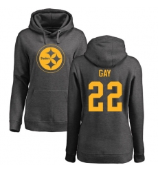 NFL Women's Nike Pittsburgh Steelers #22 William Gay Ash One Color Pullover Hoodie