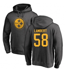 NFL Nike Pittsburgh Steelers #58 Jack Lambert Ash One Color Pullover Hoodie