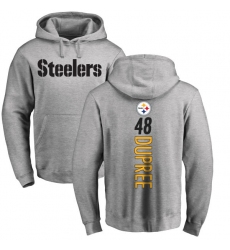 NFL Nike Pittsburgh Steelers #48 Bud Dupree Ash Backer Pullover Hoodie