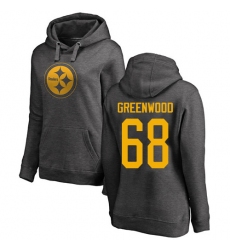 NFL Women's Nike Pittsburgh Steelers #68 L.C. Greenwood Ash One Color Pullover Hoodie