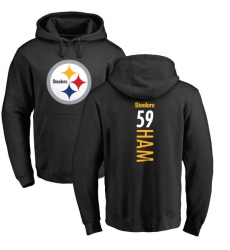 NFL Nike Pittsburgh Steelers #59 Jack Ham Black Backer Pullover Hoodie