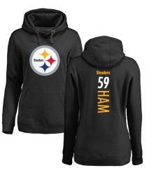 NFL Women's Nike Pittsburgh Steelers #59 Jack Ham Black Backer Pullover Hoodie