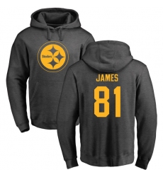 NFL Nike Pittsburgh Steelers #81 Jesse James Ash One Color Pullover Hoodie