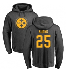 NFL Nike Pittsburgh Steelers #25 Artie Burns Ash One Color Pullover Hoodie