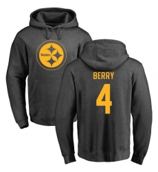 NFL Nike Pittsburgh Steelers #4 Jordan Berry Ash One Color Pullover Hoodie