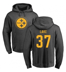 NFL Nike Pittsburgh Steelers #37 Carnell Lake Ash One Color Pullover Hoodie