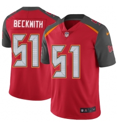 Youth Nike Tampa Bay Buccaneers #51 Kendell Beckwith Elite Red Team Color NFL Jersey