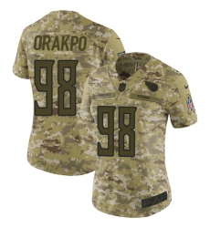Women's Nike Tennessee Titans #98 Brian Orakpo Limited Camo 2018 Salute to Service NFL Jersey