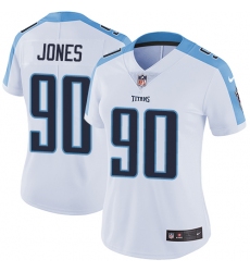 Women's Nike Tennessee Titans #90 DaQuan Jones White Vapor Untouchable Limited Player NFL Jersey