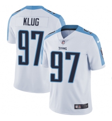 Men's Nike Tennessee Titans #97 Karl Klug White Vapor Untouchable Limited Player NFL Jersey