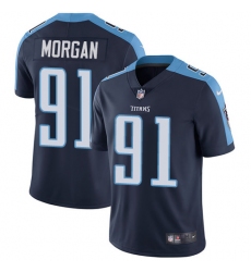 Youth Nike Tennessee Titans #91 Derrick Morgan Navy Blue Alternate Vapor Untouchable Limited Player NFL Jersey