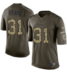 Youth Nike Tennessee Titans #31 Kevin Byard Elite Green Salute to Service NFL Jersey