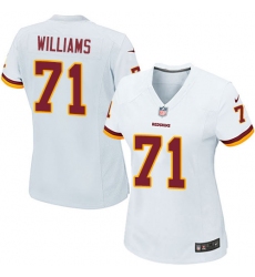 Women's Nike Washington Redskins #71 Trent Williams Game White NFL Jersey