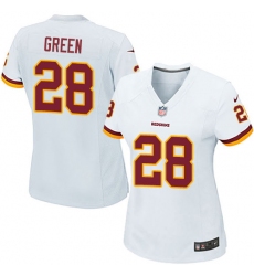 Women's Nike Washington Redskins #28 Darrell Green Game White NFL Jersey