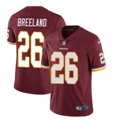 Men's Nike Washington Redskins #26 Bashaud Breeland Burgundy Red Team Color Vapor Untouchable Limited Player NFL Jersey