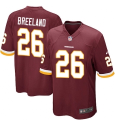 Men's Nike Washington Redskins #26 Bashaud Breeland Game Burgundy Red Team Color NFL Jersey