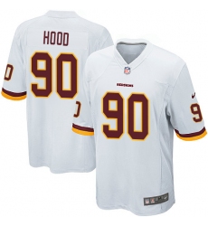 Men's Nike Washington Redskins #90 Ziggy Hood Game White NFL Jersey