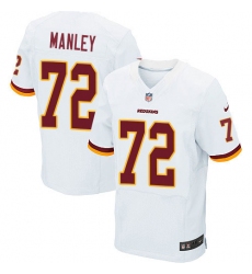 Men's Nike Washington Redskins #72 Dexter Manley Elite White NFL Jersey