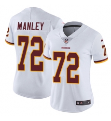 Women's Nike Washington Redskins #72 Dexter Manley Elite White NFL Jersey