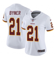 Women's Nike Washington Redskins #21 Earnest Byner Elite White NFL Jersey
