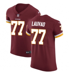 Men's Nike Washington Redskins #77 Shawn Lauvao Elite Burgundy Red Team Color NFL Jersey