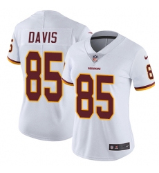 Women's Nike Washington Redskins #85 Vernon Davis Elite White NFL Jersey