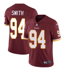 Youth Nike Washington Redskins #94 Preston Smith Elite Burgundy Red Team Color NFL Jersey