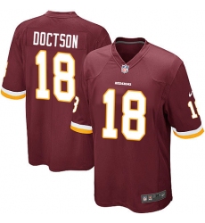Men's Nike Washington Redskins #18 Josh Doctson Game Burgundy Red Team Color NFL Jersey