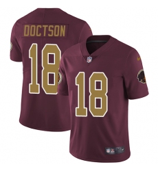 Youth Nike Washington Redskins #18 Josh Doctson Burgundy Red/Gold Number Alternate 80TH Anniversary Vapor Untouchable Limited Player NFL Jersey