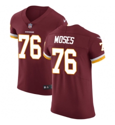 Men's Nike Washington Redskins #76 Morgan Moses Elite Burgundy Red Team Color NFL Jersey