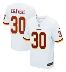Men's Nike Washington Redskins #30 Su'a Cravens Elite White NFL Jersey