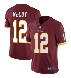 Youth Nike Washington Redskins #12 Colt McCoy Elite Burgundy Red Team Color NFL Jersey