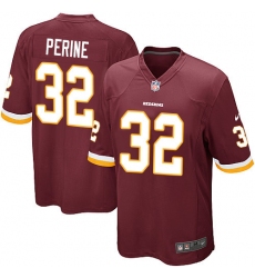 Men's Nike Washington Redskins #32 Samaje Perine Game Burgundy Red Team Color NFL Jersey
