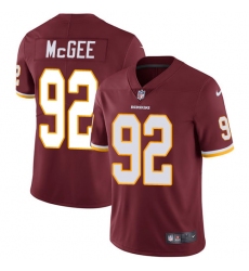 Youth Nike Washington Redskins #92 Stacy McGee Elite Burgundy Red Team Color NFL Jersey