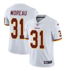 Men's Nike Washington Redskins #31 Fabian Moreau White Vapor Untouchable Limited Player NFL Jersey